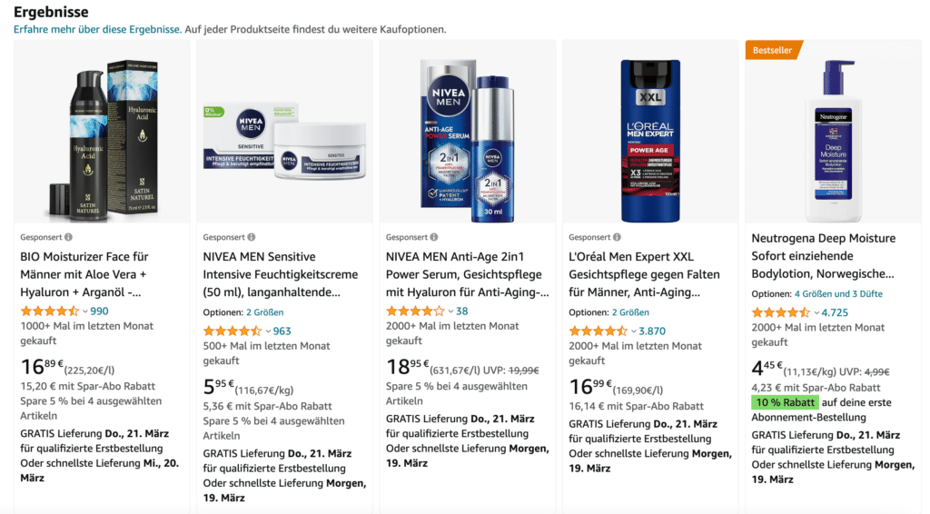 Amazon-Listing-Optimierungen-SERPs