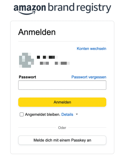 Amazon-Brand-Registry-Anmeldung
